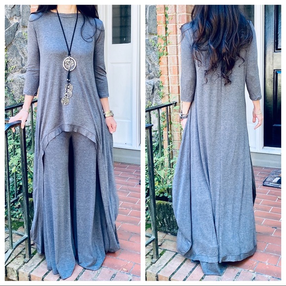 ✨LAST✨Best high low Charcoal grey tunic dress - Picture 3 of 11